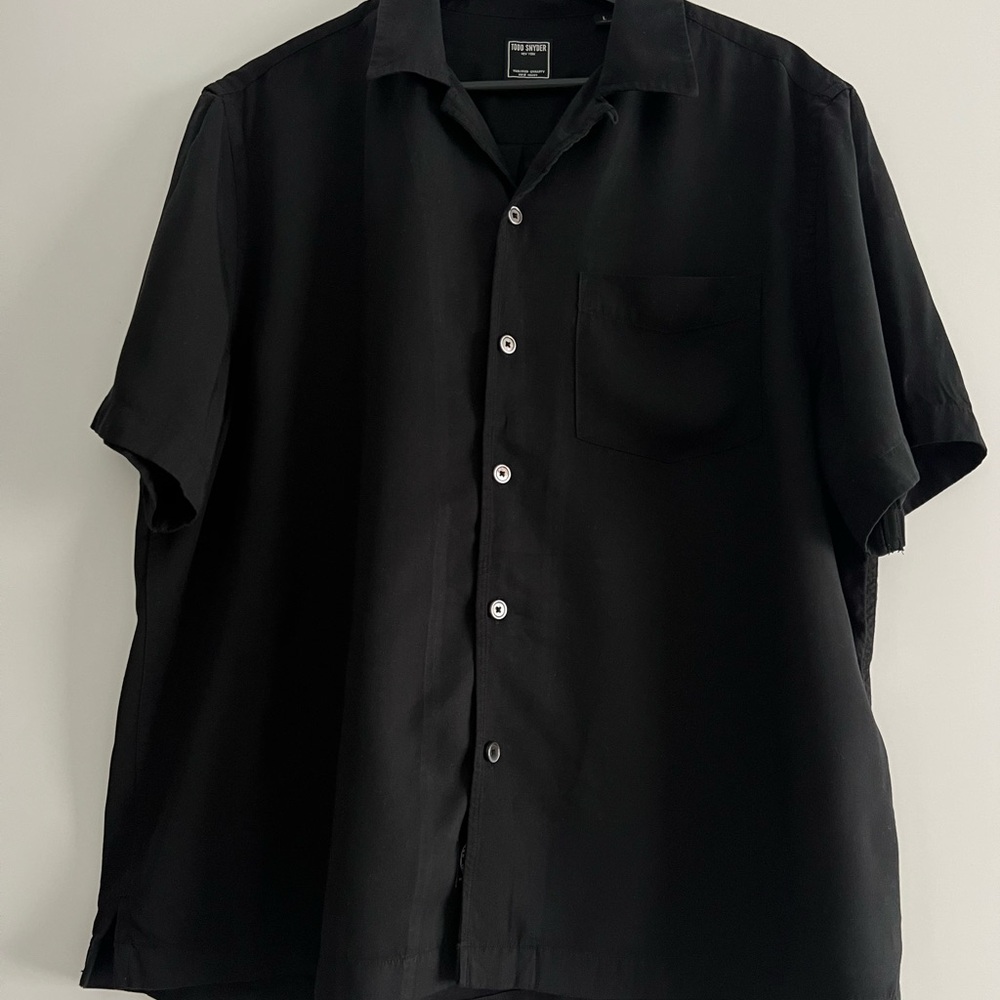 Todd Snyder Black Casual Button Down Shirt